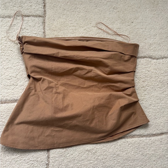 OpenEdit Tan Strapless Women's Top - Picture 5 of 5
